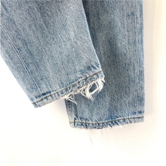 Agolde Women's Light Blue Distressed Jeans - Picture 6 of 12